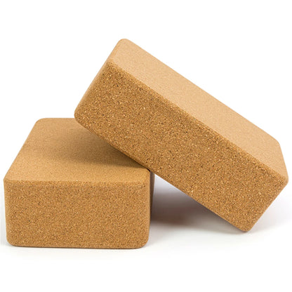 3PCS Yoga Block Cork Sport Home Gym Exercise Wood Yoga Brick Soft High Density Block for Indoor Sport Exercise Workout Fitness