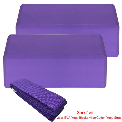 3PCS Yoga Block Cork Sport Home Gym Exercise Wood Yoga Brick Soft High Density Block for Indoor Sport Exercise Workout Fitness